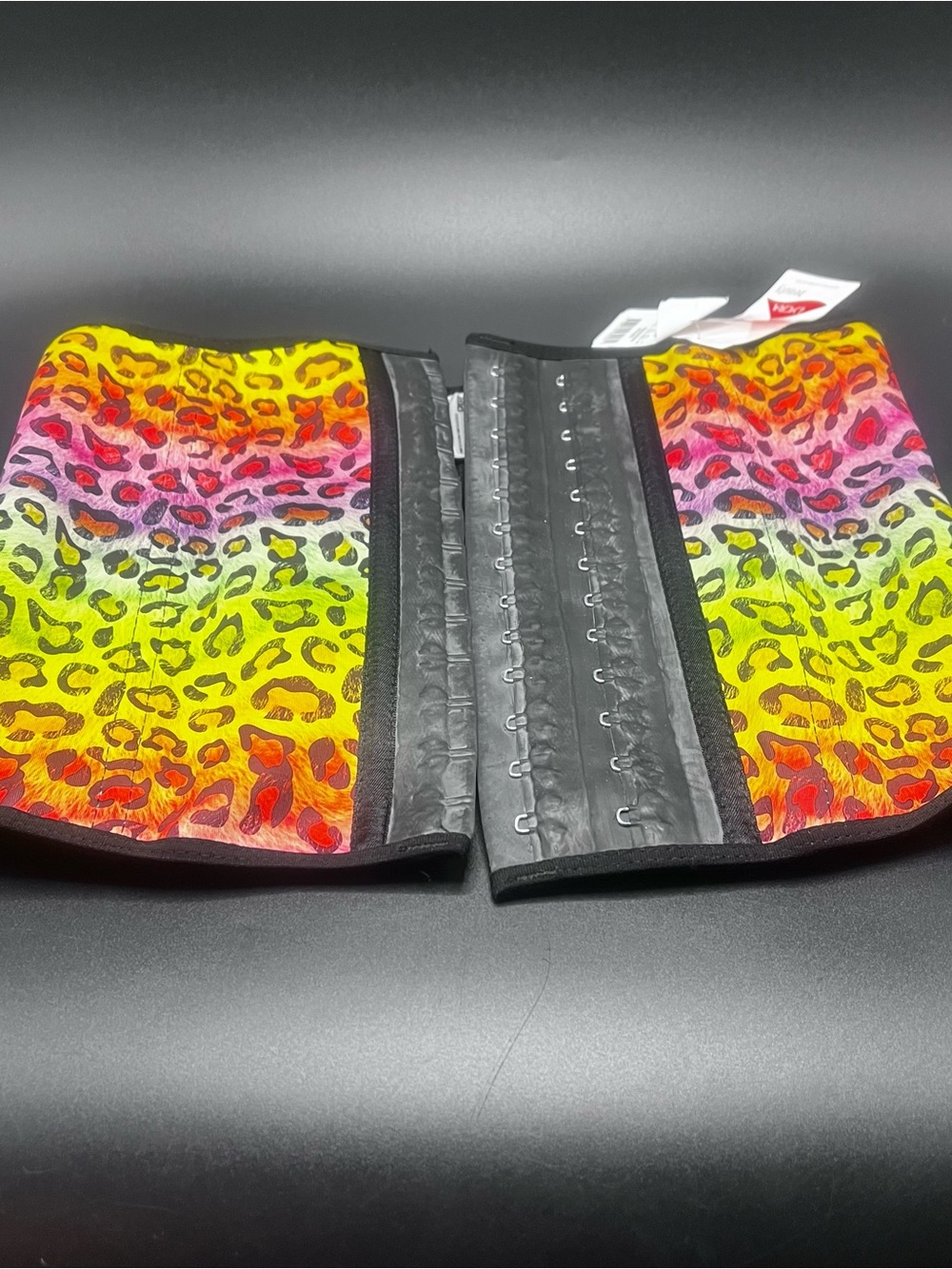 Rare Ann Chery Premadonna Rainbow Leopard Waist Trainer XXL Waist Gang Society